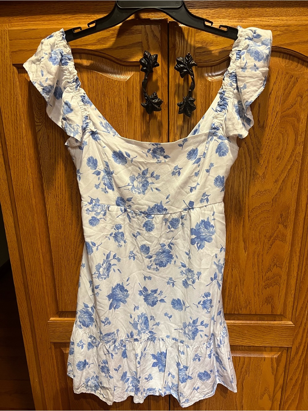 Hollister White Tube dress with Blue Floral Print - Picture 1 of 7